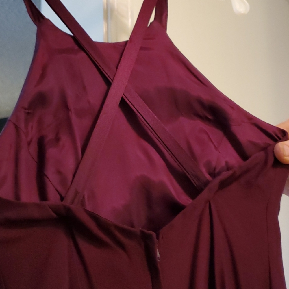 Bridesmaid dress plum wine burgandy